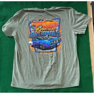 Muscle Car Tee Mercury Cougar Barracuda Hemi Cuda Size 2XL Gray